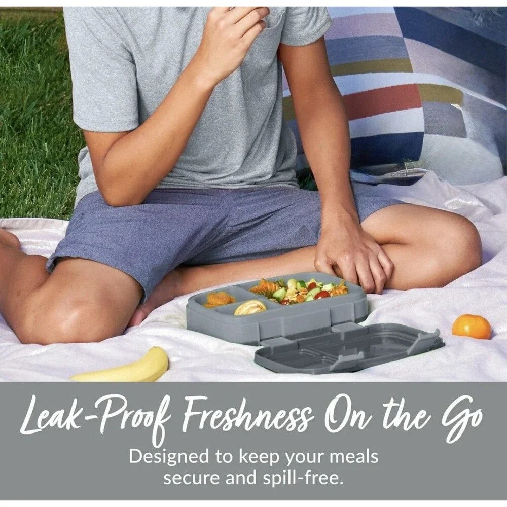 New Gray Bentgo Fresh Snap & Go Leak-Proof Lunch Box.